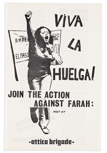 (RADICALISM.) Collection of ephemera from the Attica Brigade, an Anti-Imperialist Student Organization.